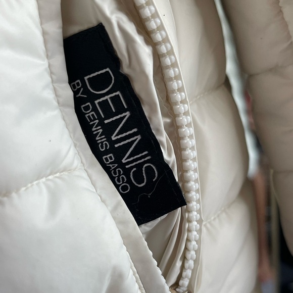 White Faux Fur Reversible Ling Puffer Coat - Sz Small - Picture 9 of 10